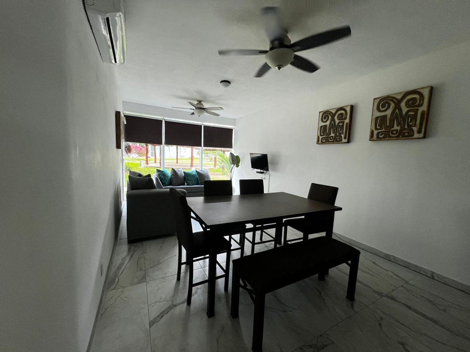 Departamento en planta baja con alberca Apartamento Cancún Exterior foto